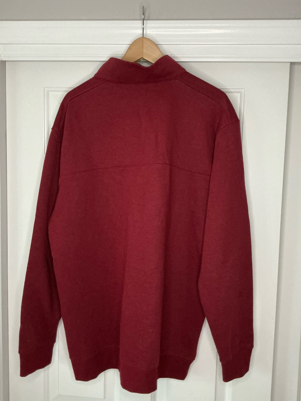 Columbia Men's Hart Mountain ll Maroon Quarter-Zip Pullover Sweatshirt XL - Picture 3 of 14